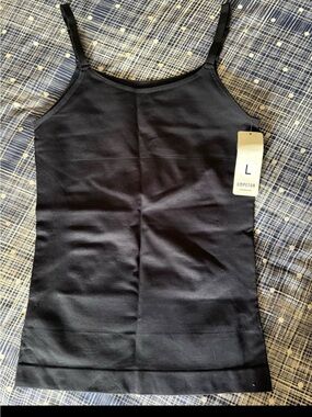Shapermint Black Seamless Stretch Camisole Tank